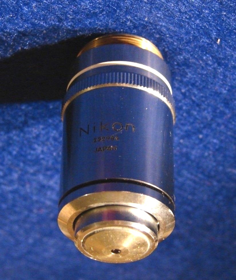 Nikon PLAN 100 Microscope Objective 100X 1.25 NA 160/0.17 Oil