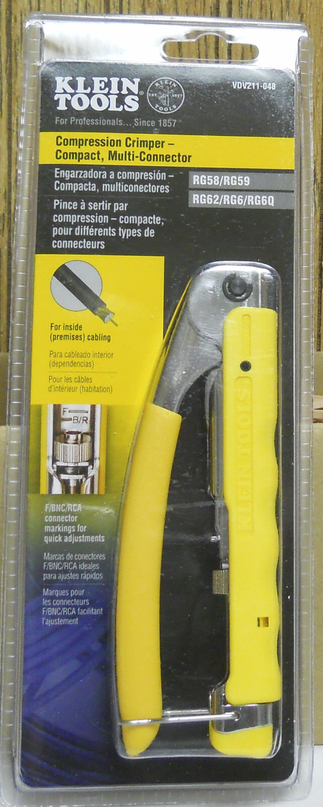Klein Tools VDV211-048 Compression Crimper-Compact Multi-Connector