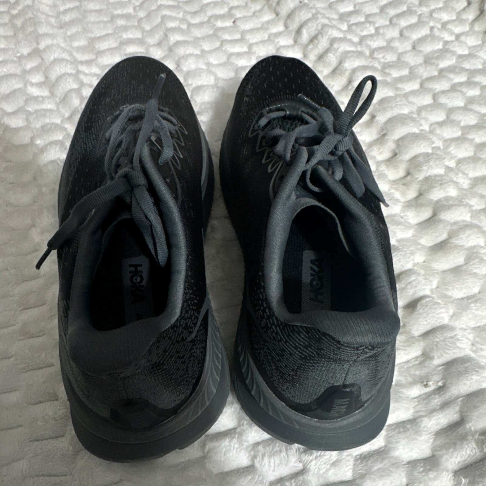 Hoka Mach6 Men's Black Mesh Running Sneakers Breathable Comfort Athletic