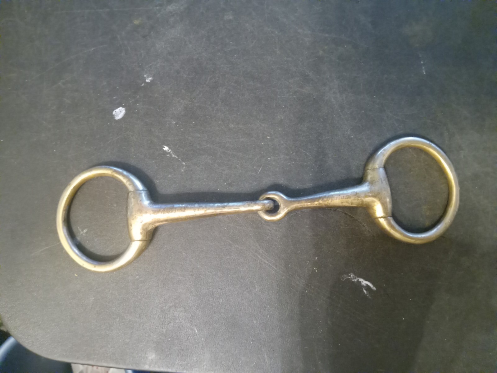 used eggbutt snaffle bit 5 in mixed metal mouth cyprium