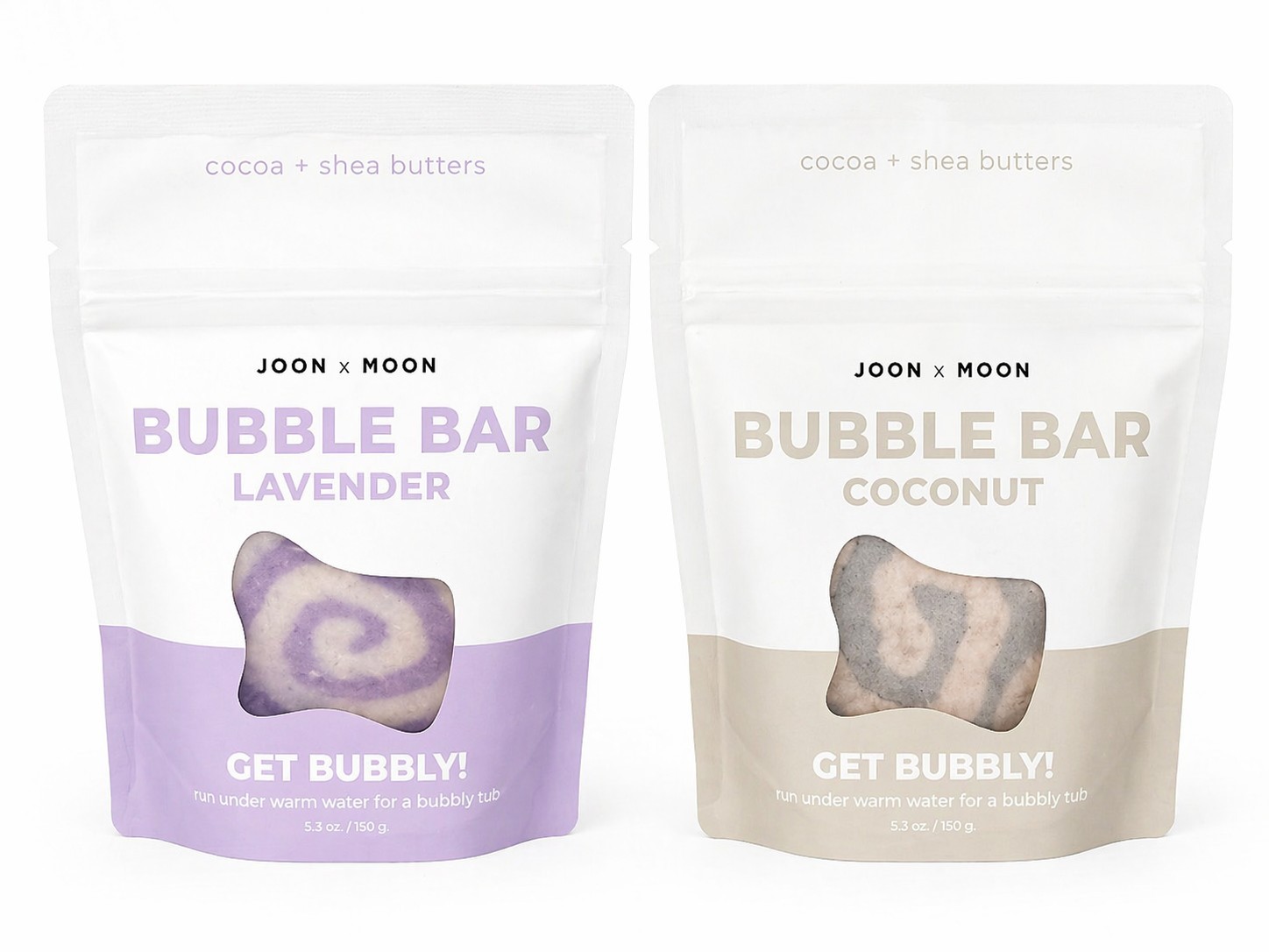 Joon x Moon Bubble Bar Set Lavender Coconut Cocoa Shea Butter Bath Fizzy Spa Lot