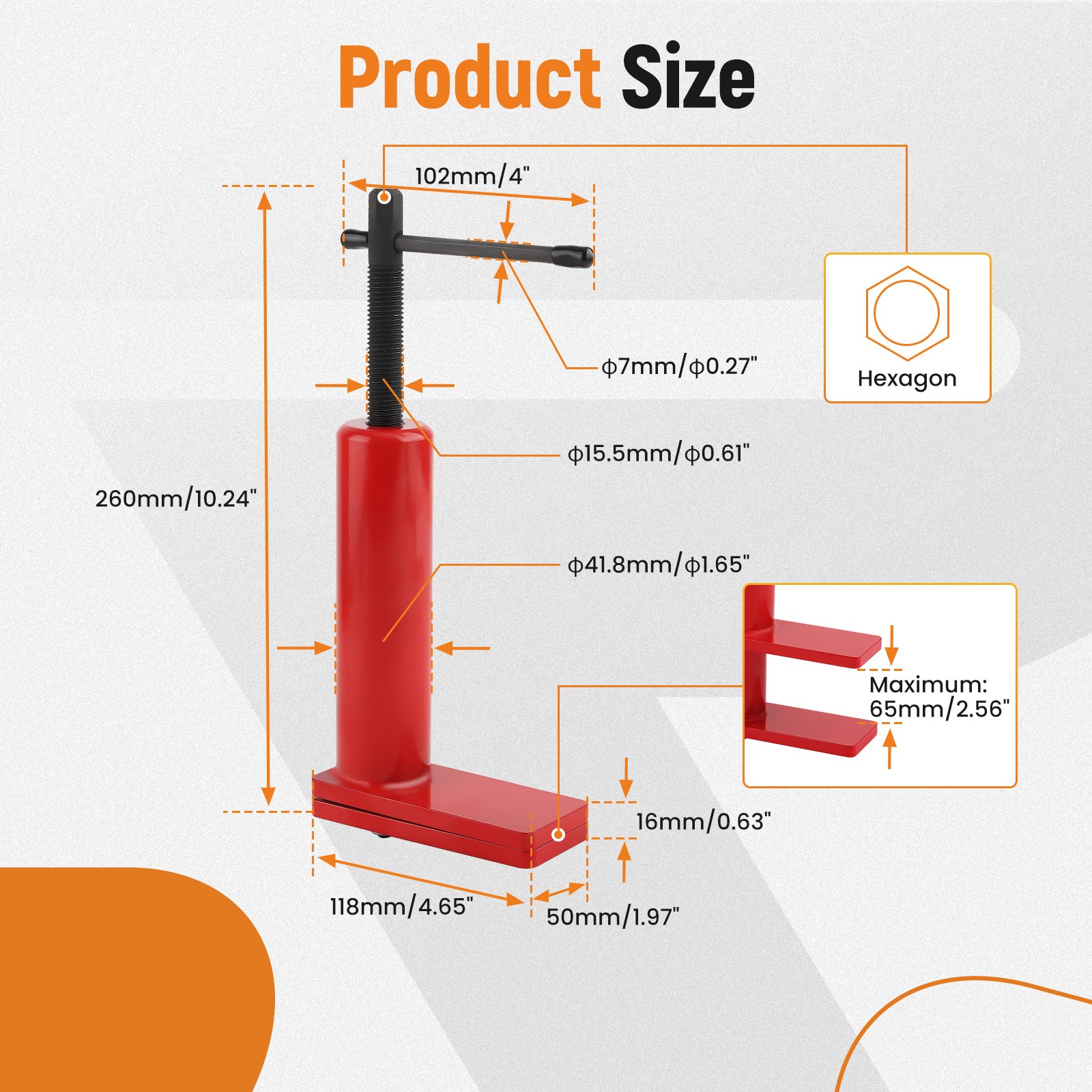 Brake Caliper Tool Multi Piston Brake Pad Spreader Tool Universal Heavy Duty