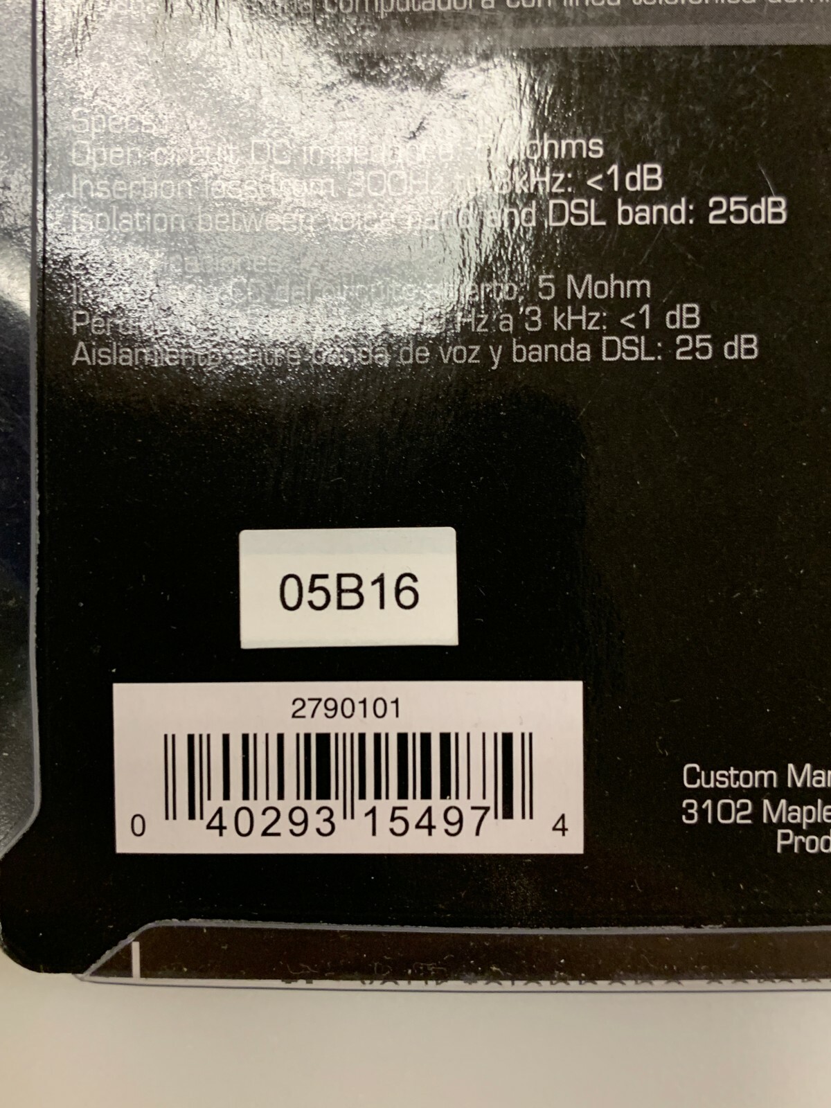 Gigaware Single-Line DSL Filter #2790101