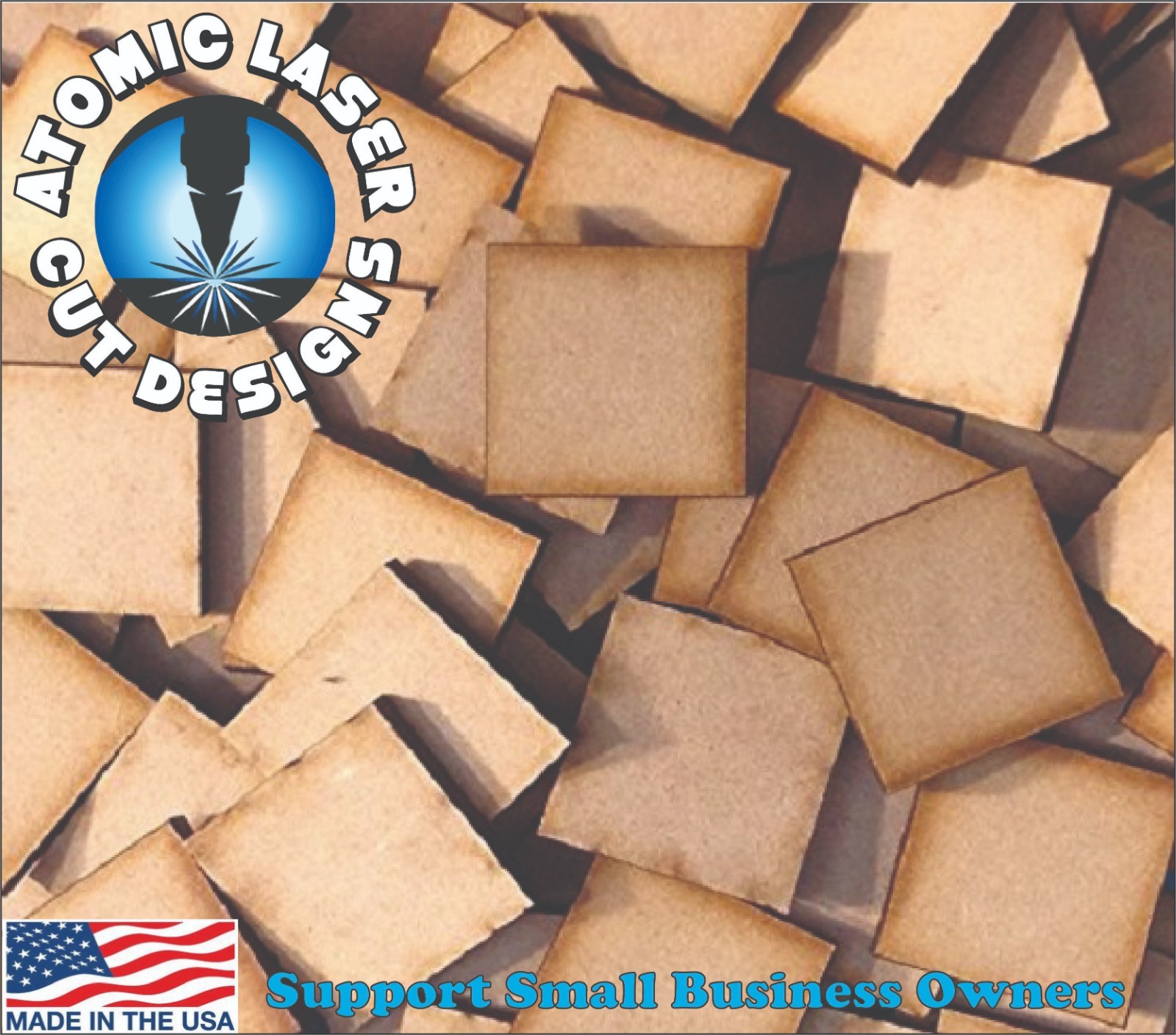 75mm Square Bases (x5) MDF Wargames Figures Miniatures - FAST FREE SHIPPING