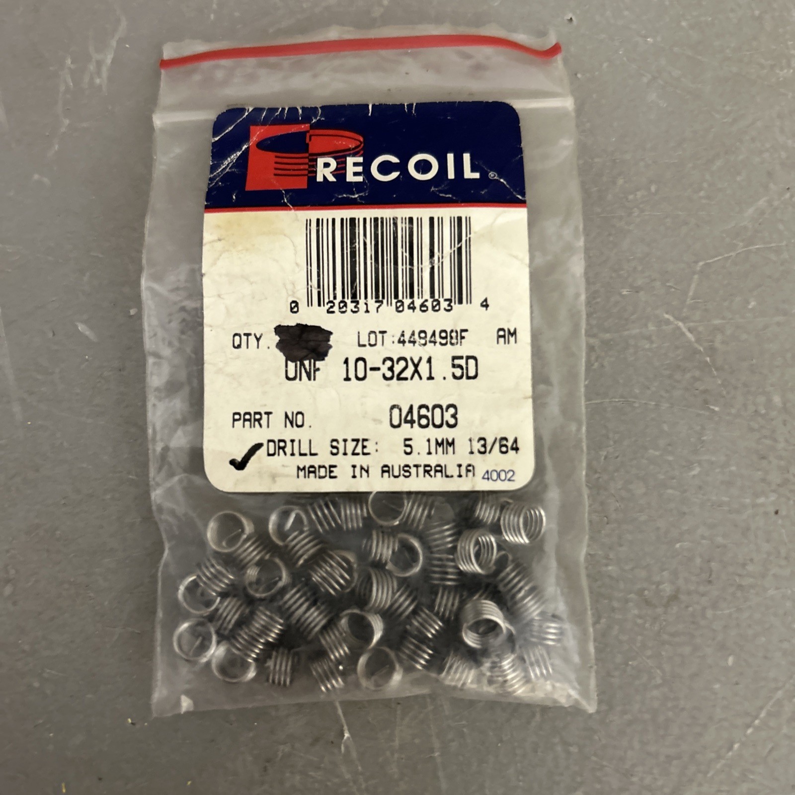 HeliCoil Thread Repair Kit 4952-3 Partial kit with Thread inserts 1.5D About 30