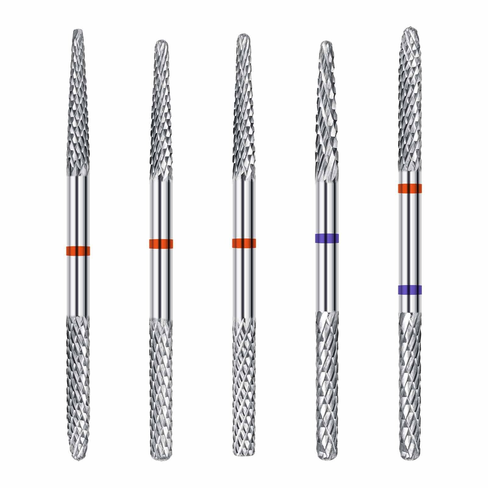 1 Pcs Double Head Tungsten Steel Nail Drill Bit Electric Manicure Machine File