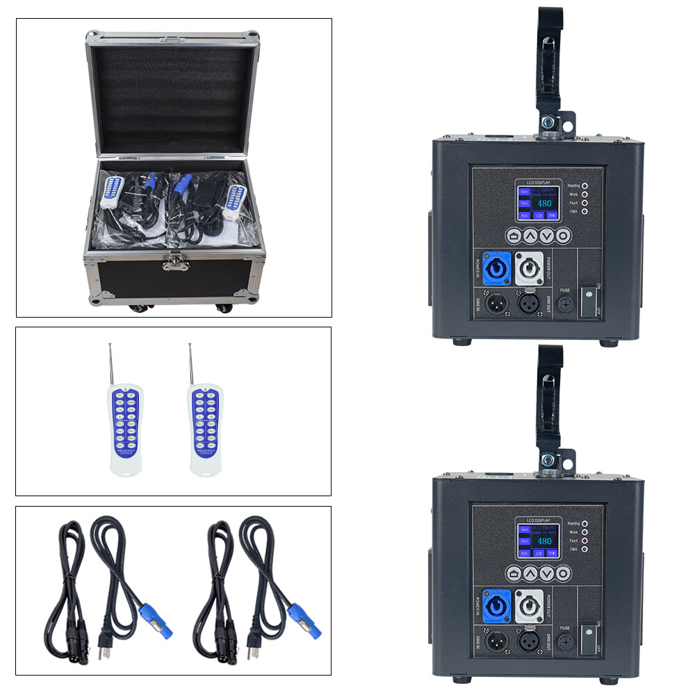 2PCS 800W Suspended Waterfall Cold Spark Machine Fireworks with Flight Case