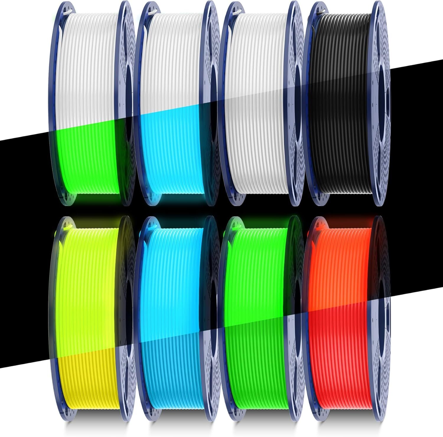SUNLU Glow in the Dark PLA 3D Printer Filament 1KG 1.75mm Neatly Wound Luminous