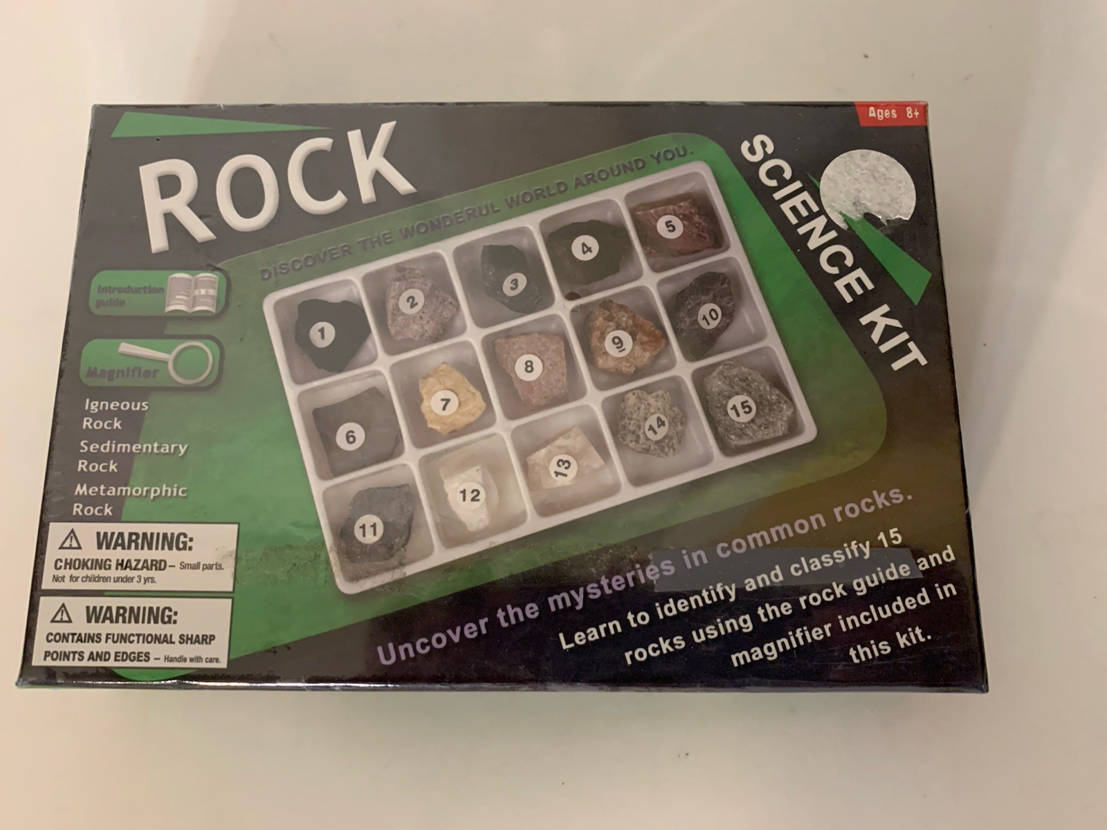 Rock Science Kit Guide And Magnifier 15 Rocks