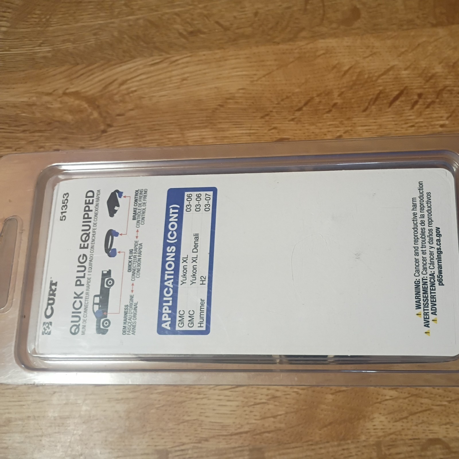 Curt 51353 Brake Control Harness Direct Plug-In 2 Plug Style Retail Pkg