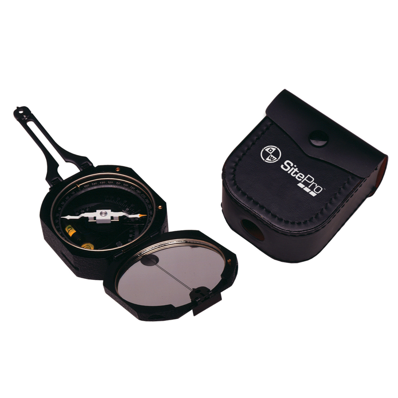 DW SitePro Pocket 360 Transit Compass: 360 Degrees (Black)