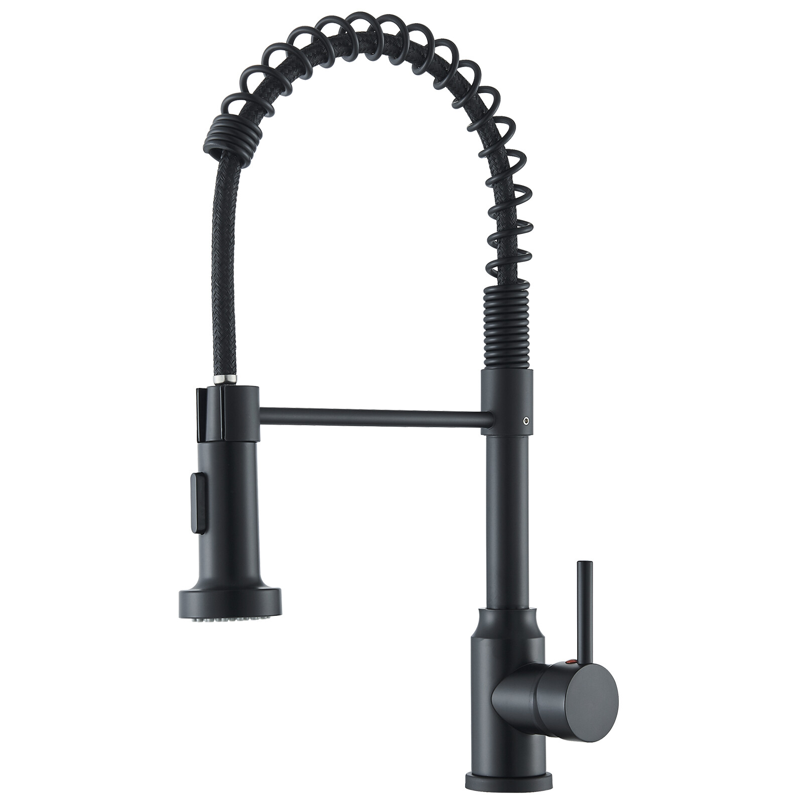 Black Kitchen Faucet Sink Pull Down Sprayer Rain&Waterfall Swivel Mixer Tap
