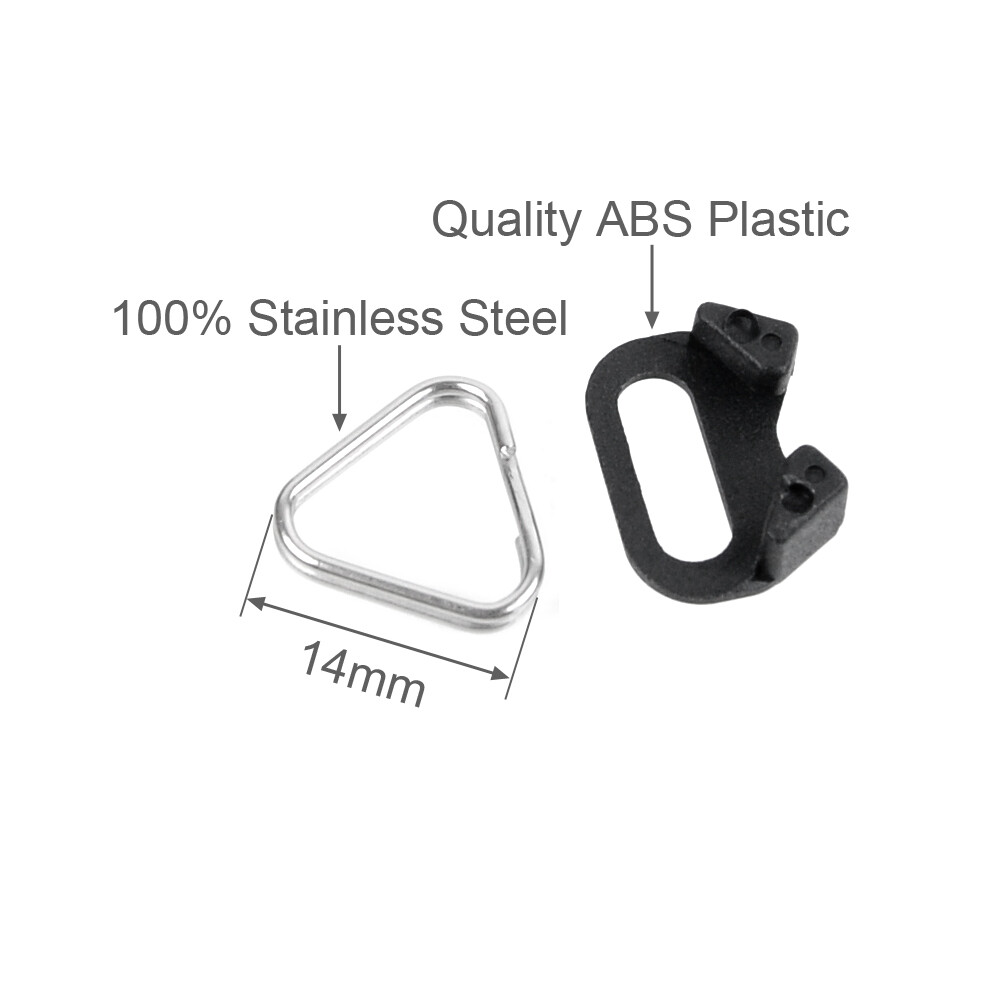 20Pack Camera Strap Triangle Split Ring Adapter + Cap For Fuji Lecia Nikon Canon