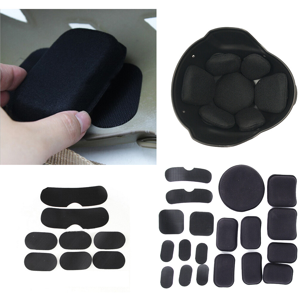 Combat Helmets 19-Piece Helmet Liner Soft Pads Replacement Kit Breathable Pads