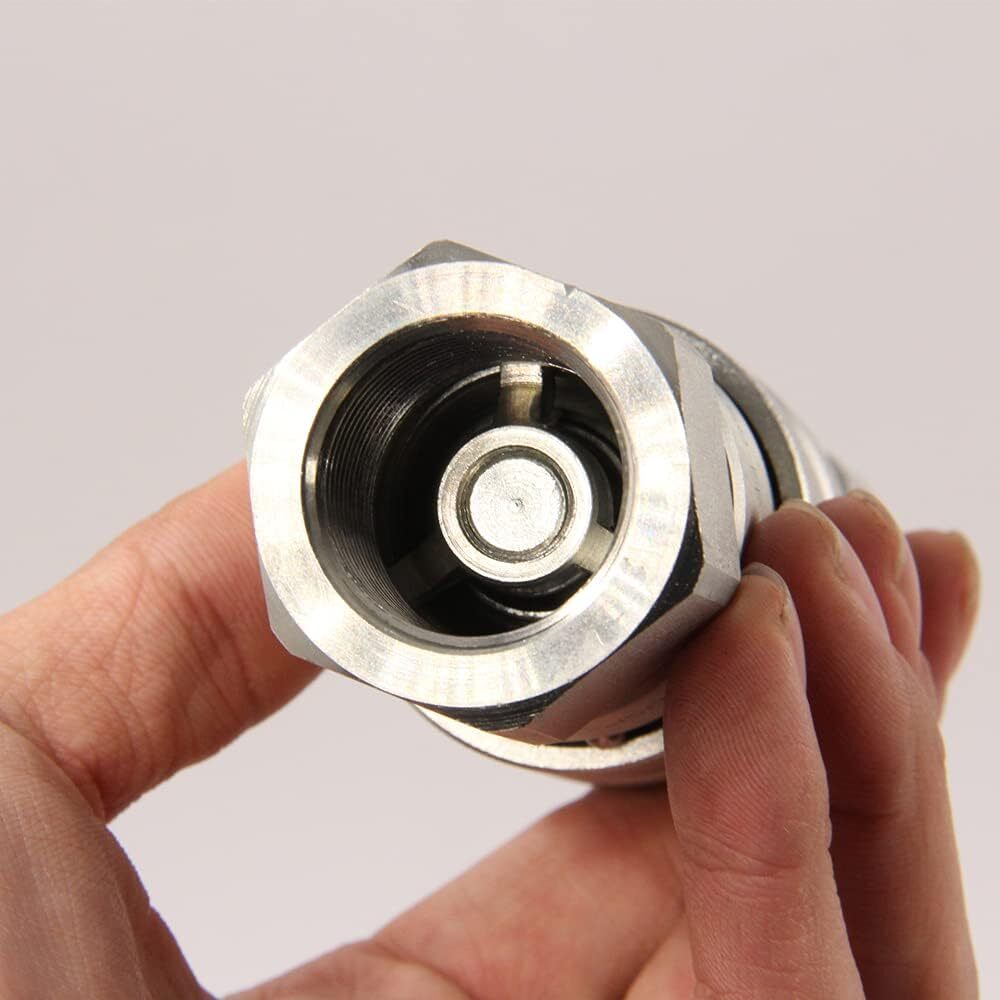 2Sets Flat Face Hydraulic Quick Connect Coupler Set, 1/2" Body x 1/2″ NPT Thread