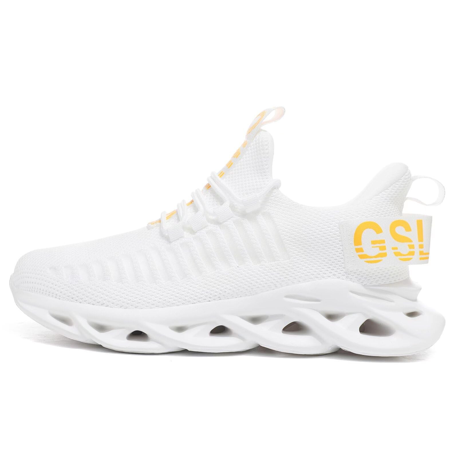 GSLMOLN Spring Summer Running Shoes Fashion Mesh Ultra Lightweight 12, White2