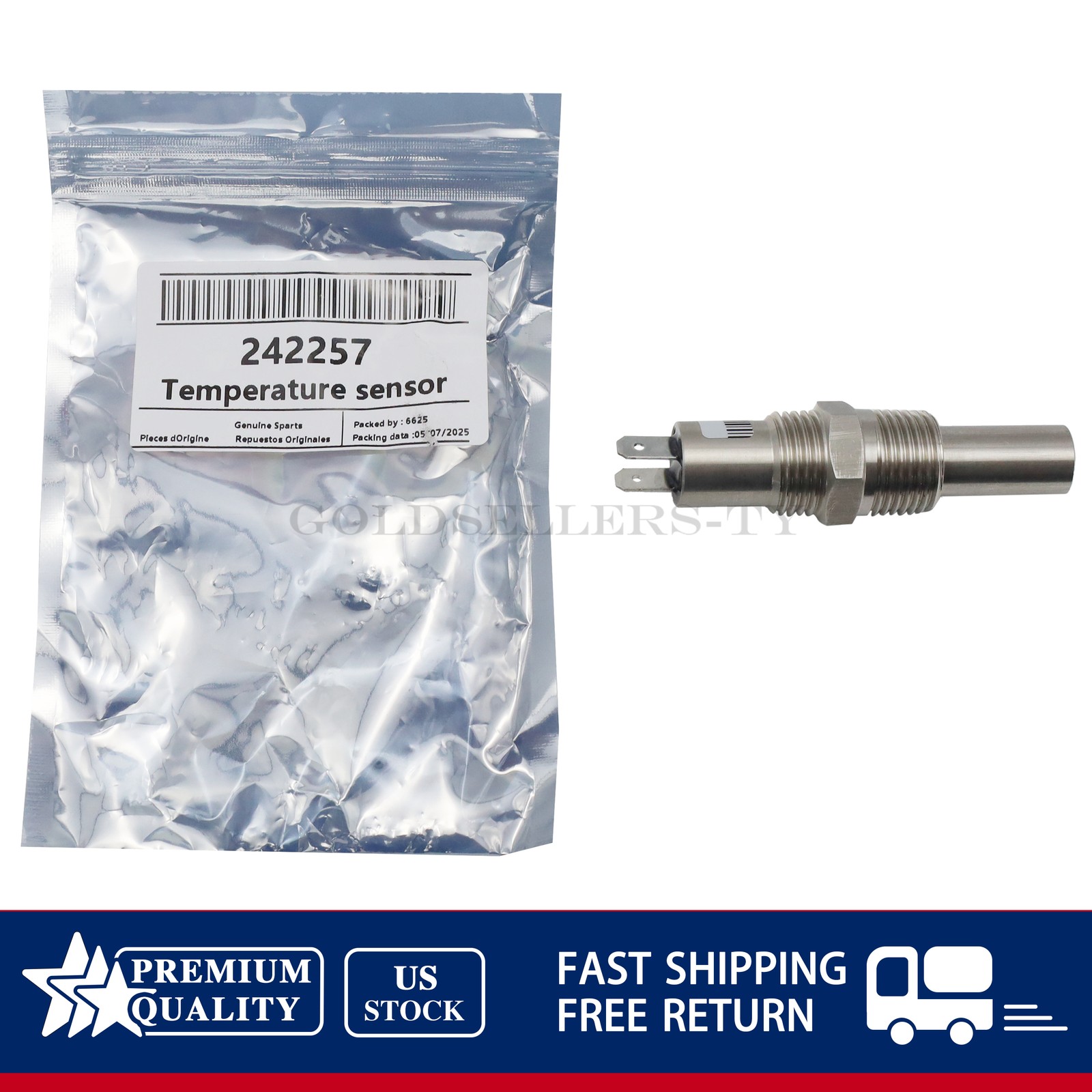 NEW For Sullair Air Compressor 242257 Temperature Switch US