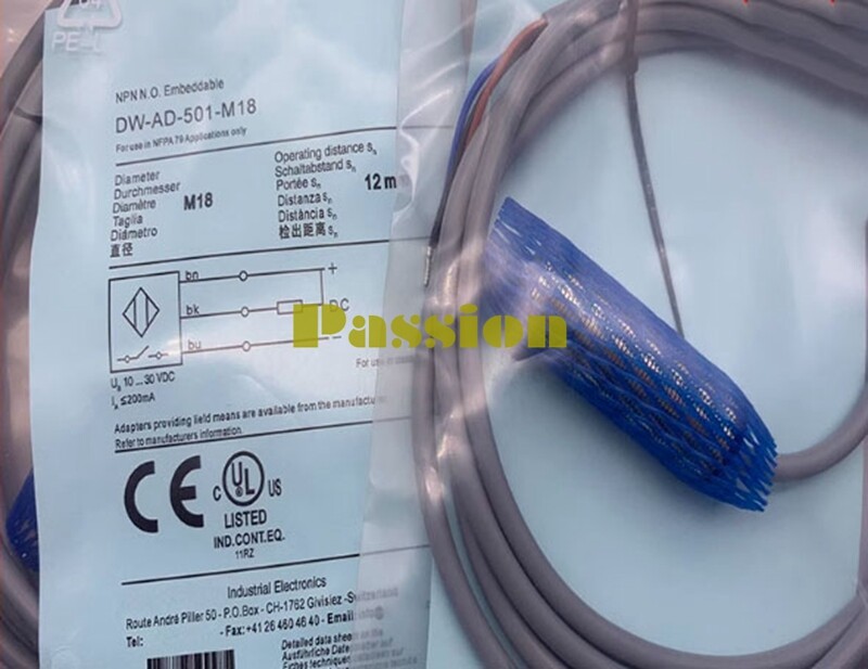 QTY:1 NEW FOR CONTRINEX DW-AD-501-M18 Proximity switch sensor