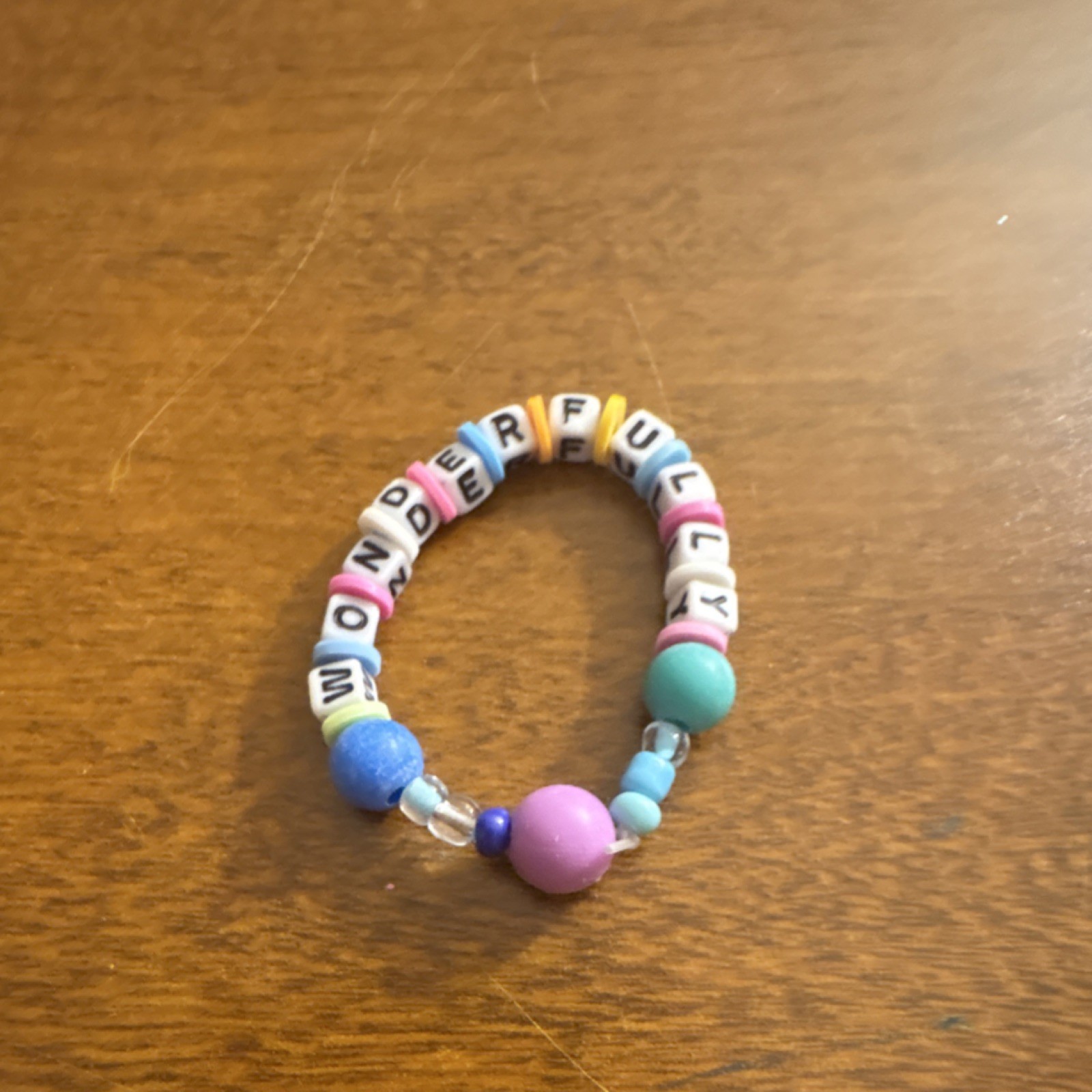 Handmade Multicolor 4 Stack “Fearfully and Wonderfully Made” Faith Bracelet