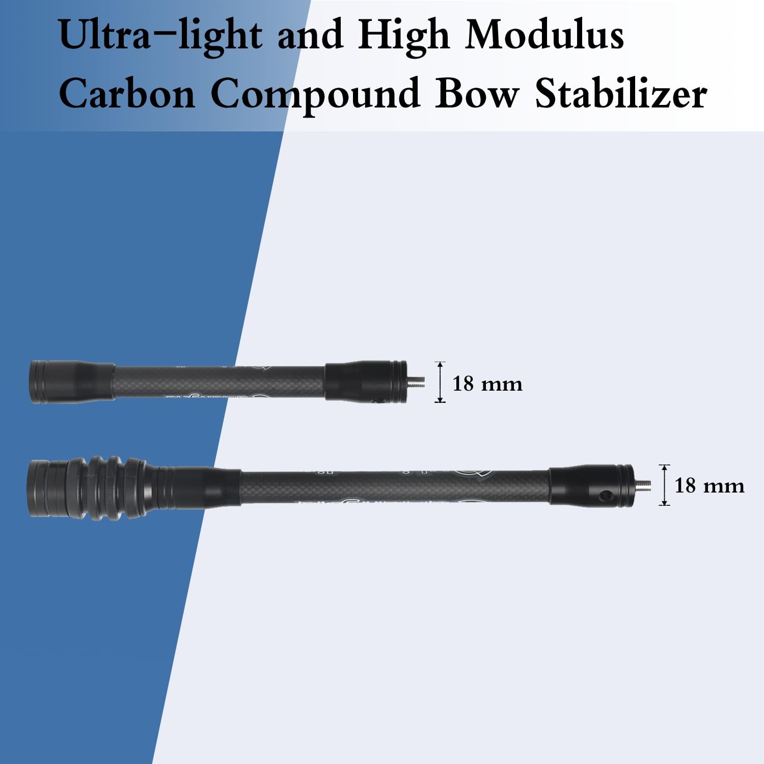 Archery Bow Stabilizer for Compound Bow Hunting 3K High Modulus Carbon Includ...