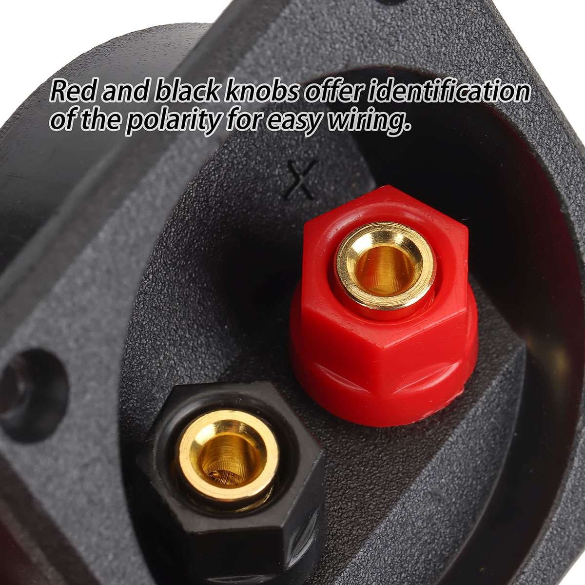 4Pcs Square Subwoofer Speaker Box Terminal Cup Spring Connector Sub Plug Box