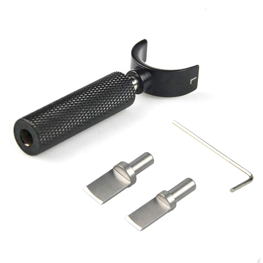 OWDEN Professional Leather tool, Leather Swivel knife with 2 sizes blade, Thi...
