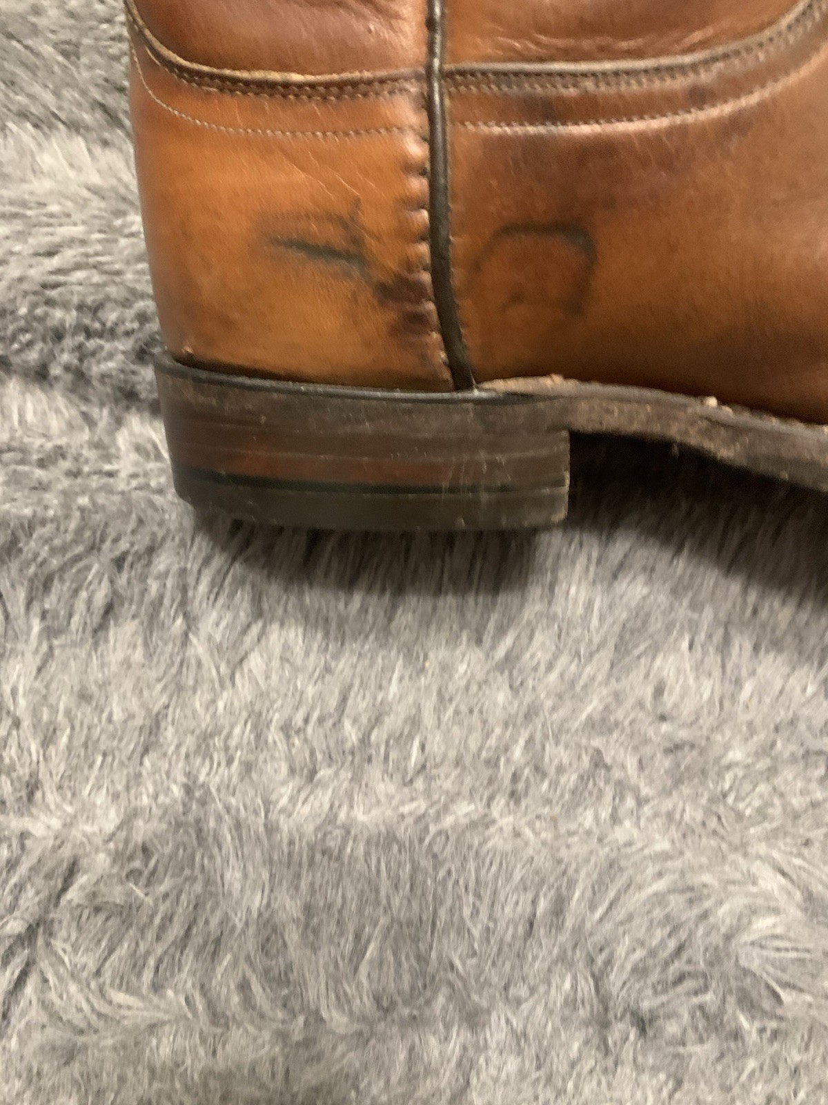 8 EE Lucchese 2000 Brown Leather Classic Cowboy Rodeo Boots