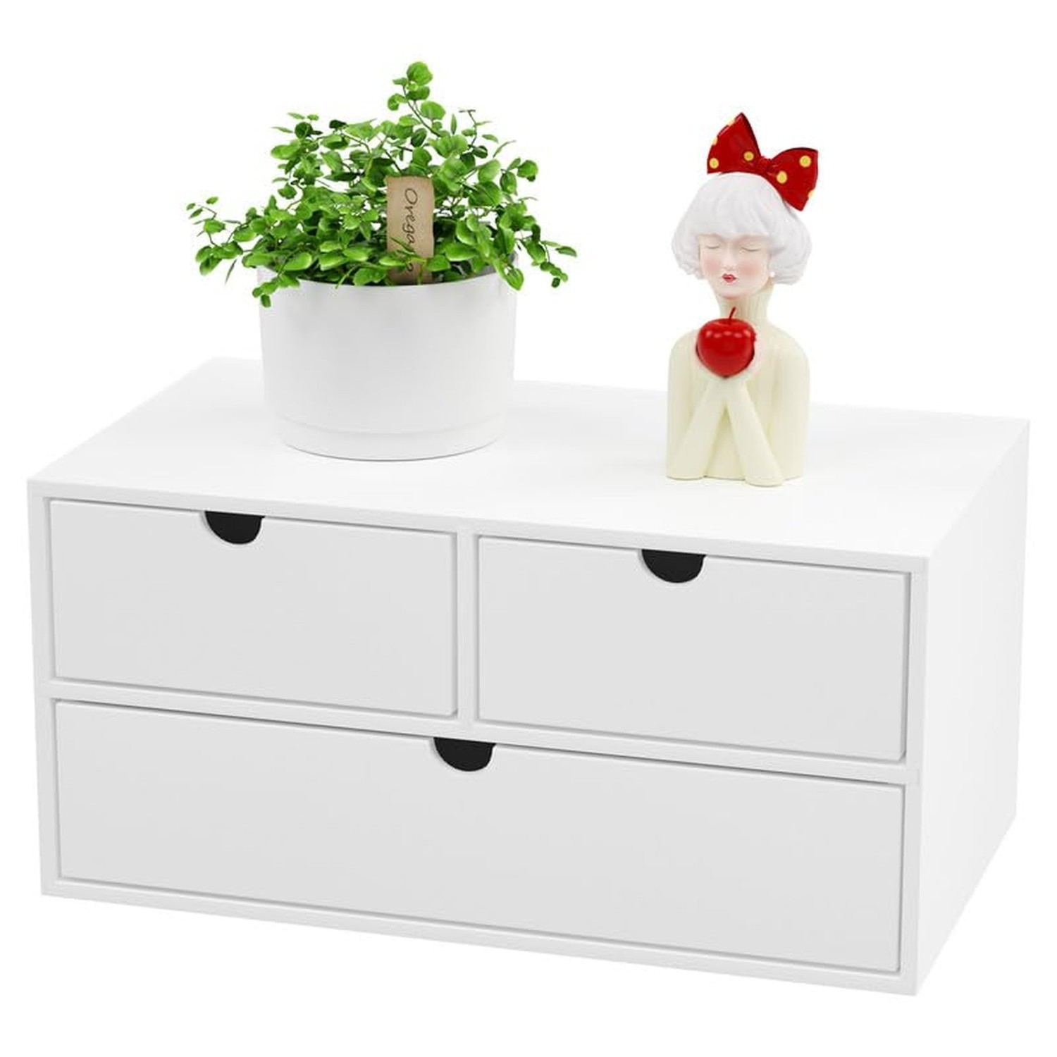 Wisuce Bamboo Desk Organizer - Mini Bamboo Desk Drawer Tabletop Cosmetic Stor...