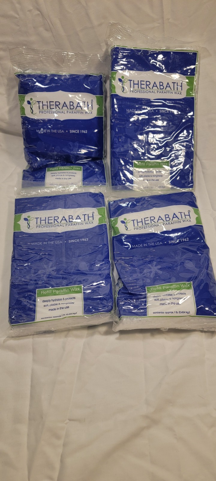 Therabath Paraffin Wax Refill 4 bags (each bag is 1- lb)-  New