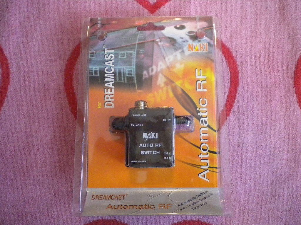 NAKI AUTOMATIC RF SWITCH FOR SEGA DREAMCAST *BRAND NEW* Black