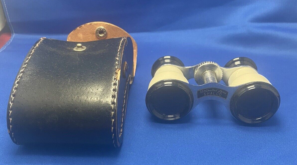 3.5 X Coated Lens Shalco Opera Glasses Vintage