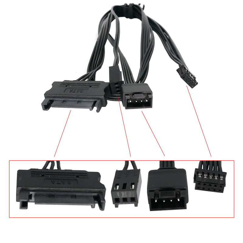 New Cable Cord Wire 10-Pin Plug For NZXT Kraken X53 X63 X73 CPU Water Cooler