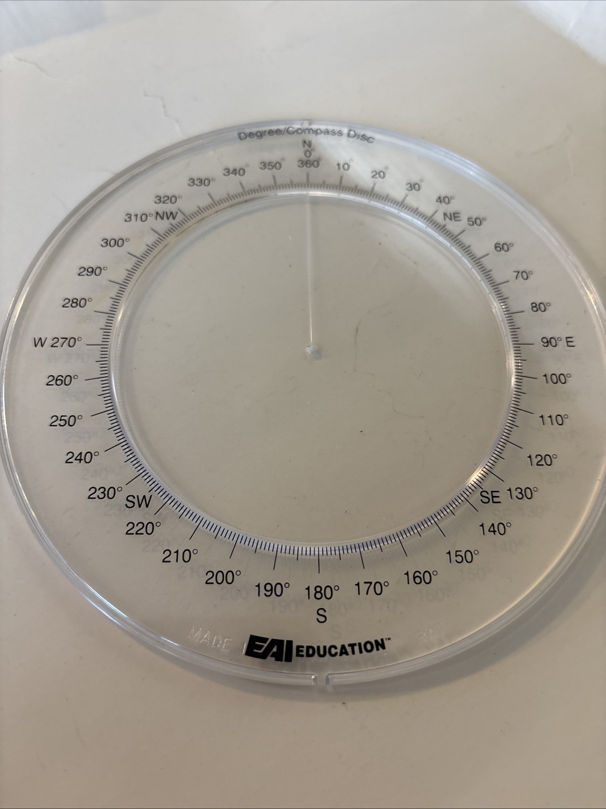 6 Inch 360 Degree Protractor Round Angular Ruler for Drawing Drafting Geometry