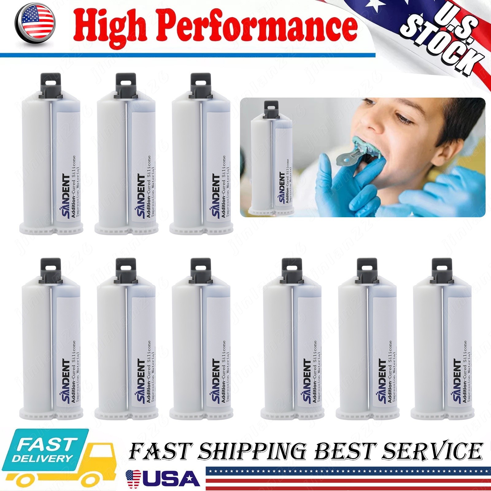 Dental Impression Material VPS PVS-Medium Body Fast Set 50ml