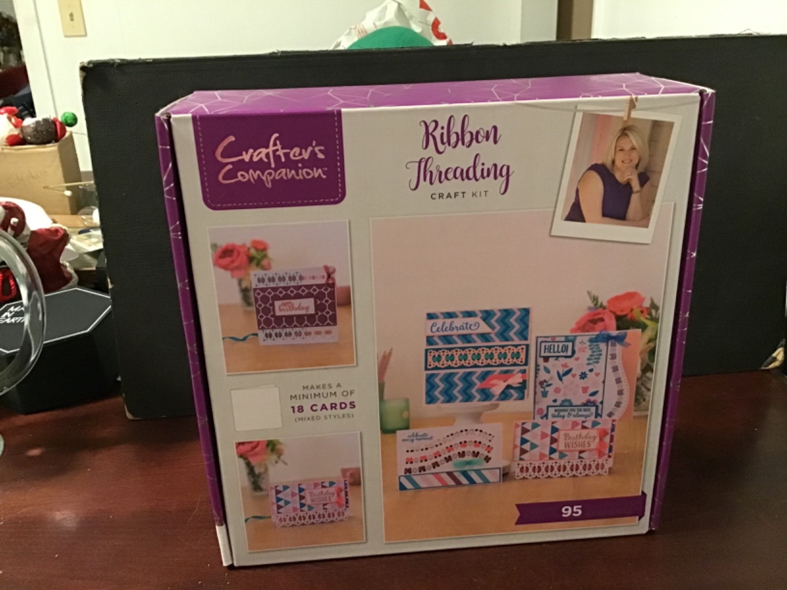 Crafter's Companion Ribbon Threading Craft Kit #42  95+ Elements Makes 18 Cards