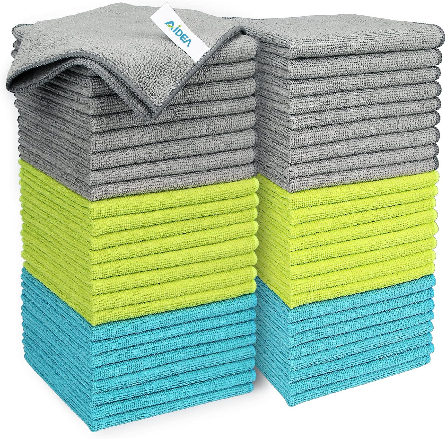 Microfiber Cleaning Cloth-50PK, Soft Microfiber Towels for Cars, Absorbent Clean