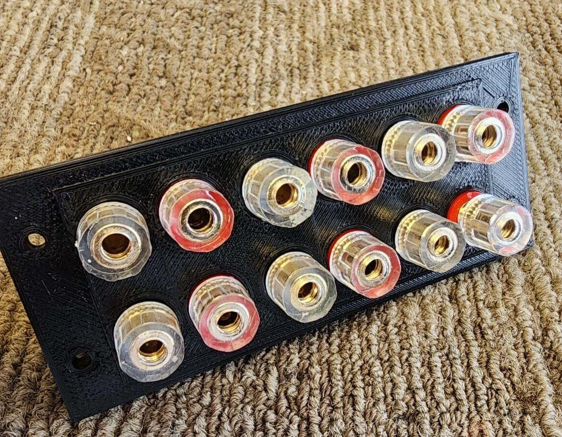 New Kenwood KR-9400 Receiver Speaker Terminal Banana Plug Conversion