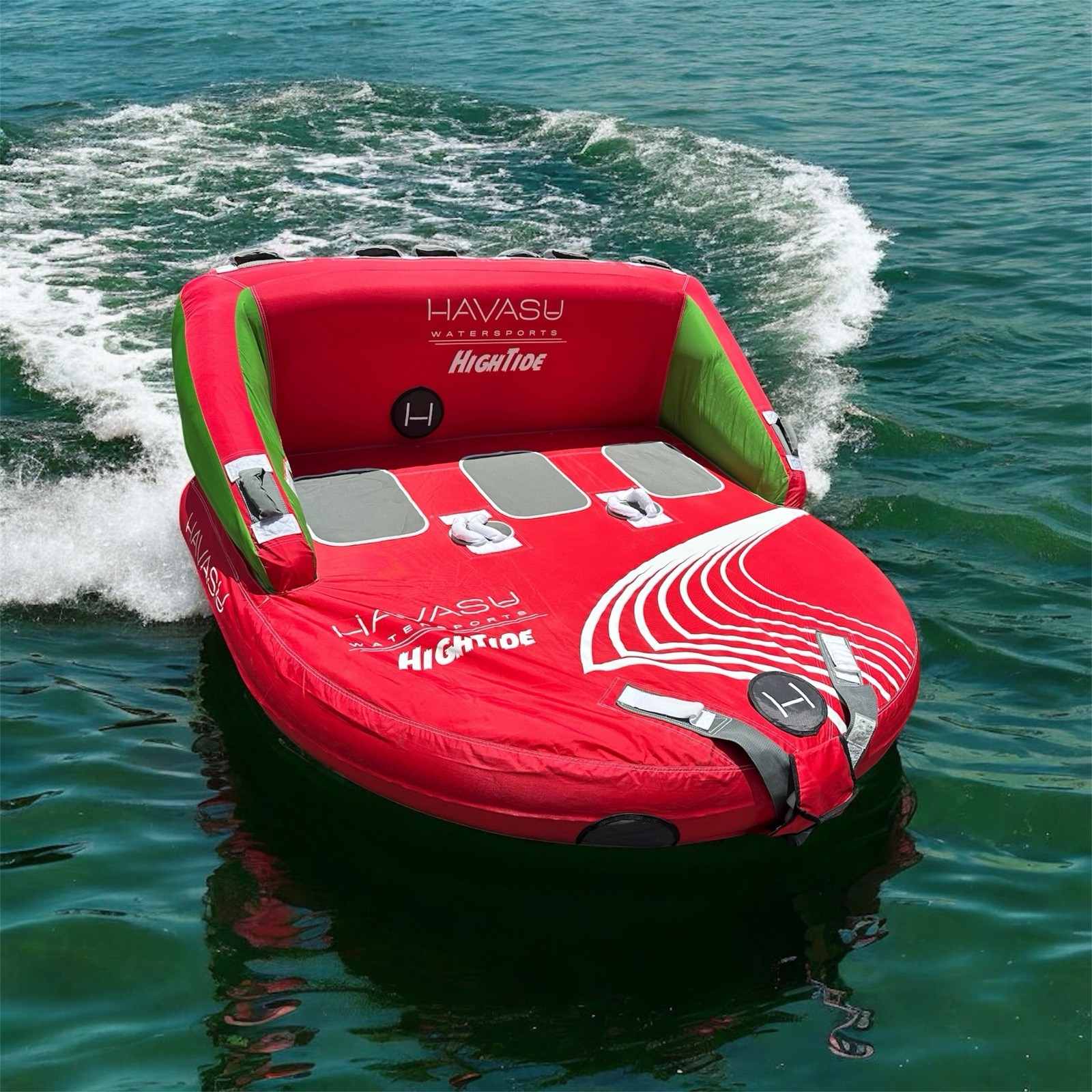 New | Towable Tube for Boat 1-3 Person Inflatable Raft w/ Rope Pump | 510 lb Cap