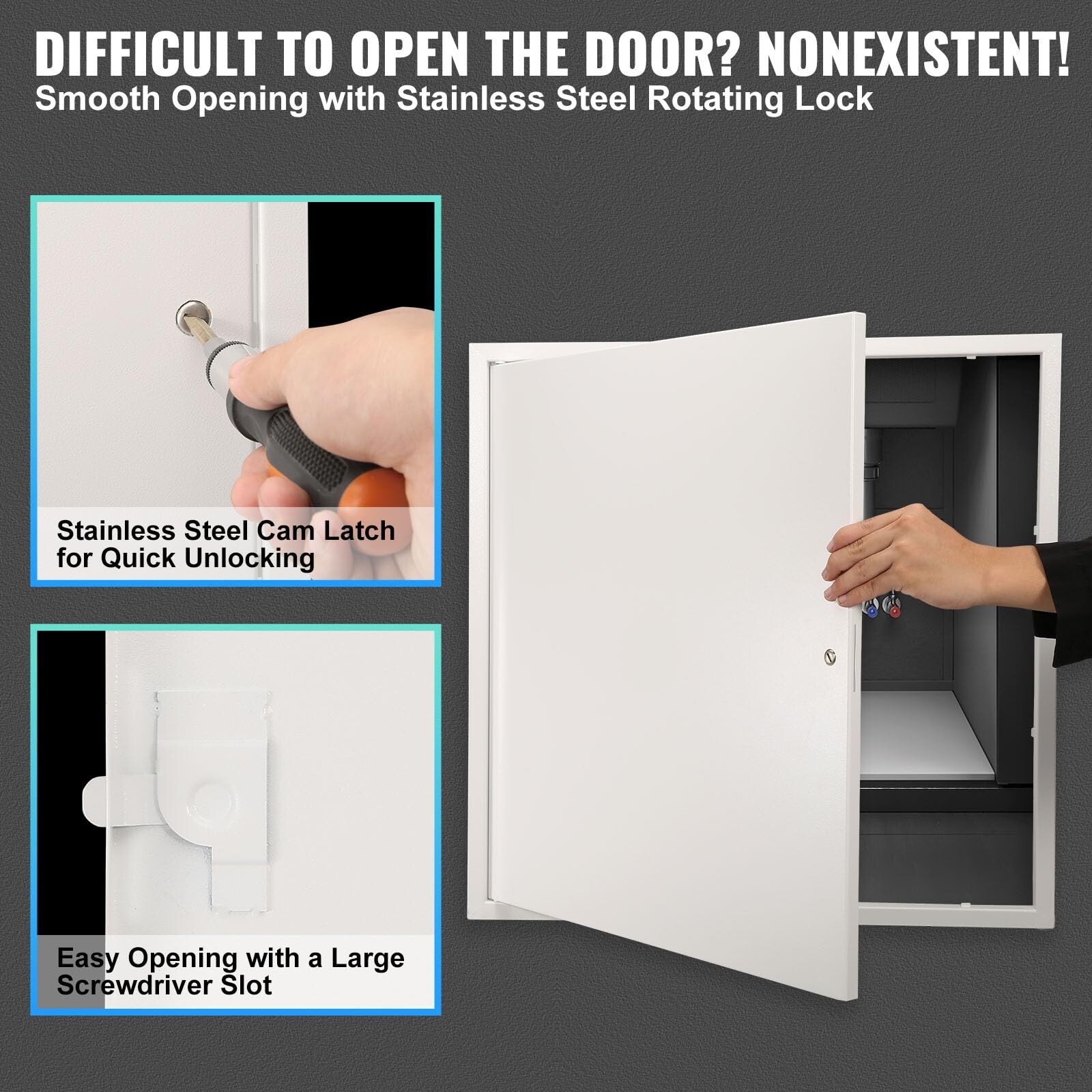 VEVOR Metal Access Panel for Drywall Ceiling, 24 x 24 Inch Plumbing Access Do...