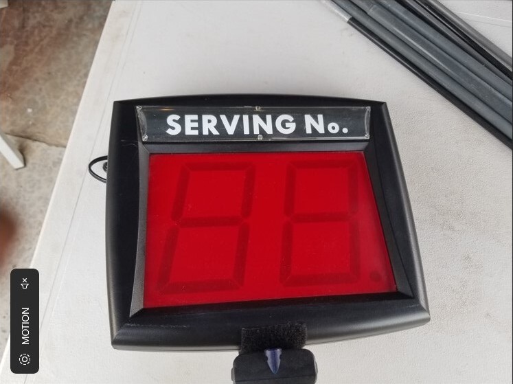 MY TURN Q SYSTEM CUSTOMER DISPLAY w/LCD REMOTE SCREEN CONTROL