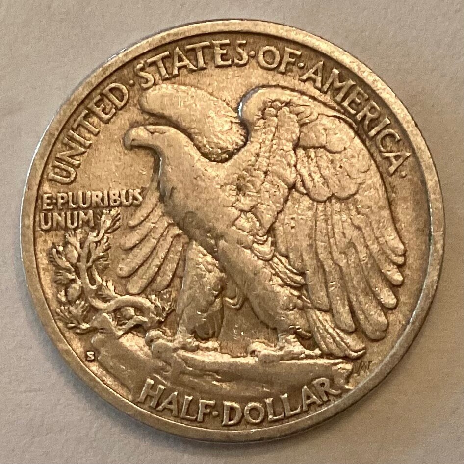 1936 S Walking Liberty Half Dollar cd -