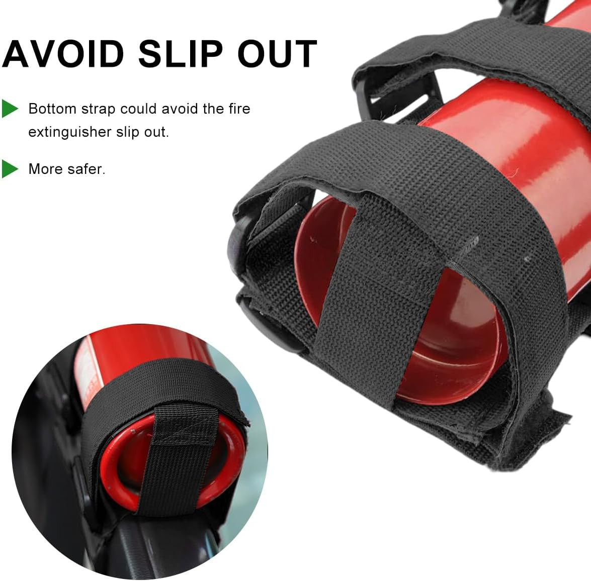 Fire Extinguisher Holder, Roll Bar Adjustable Extinguisher Strap Brackets with U