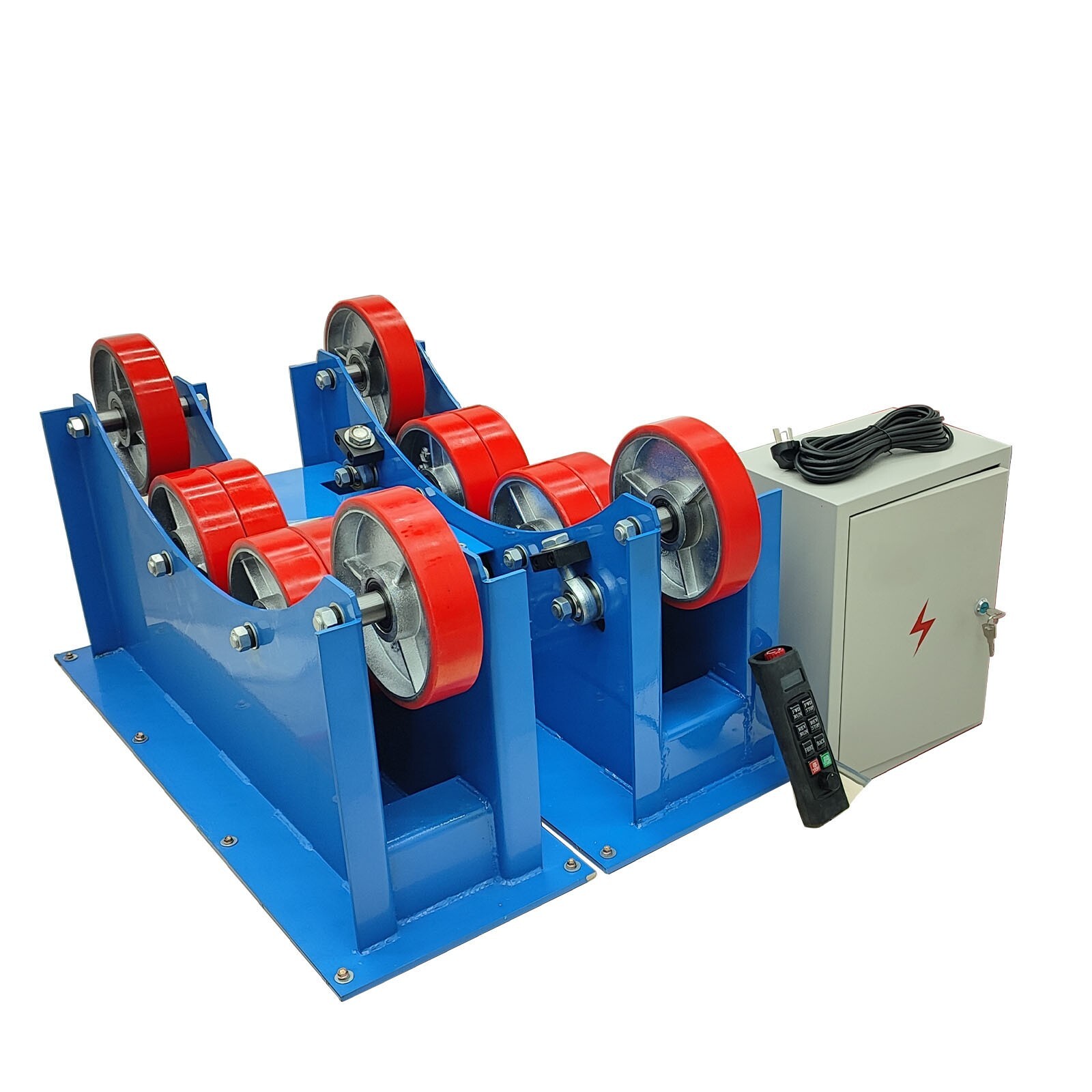 Pipe Welding Turning Roller 3T Adjustable Welding Rotator 220V Remote-controlled