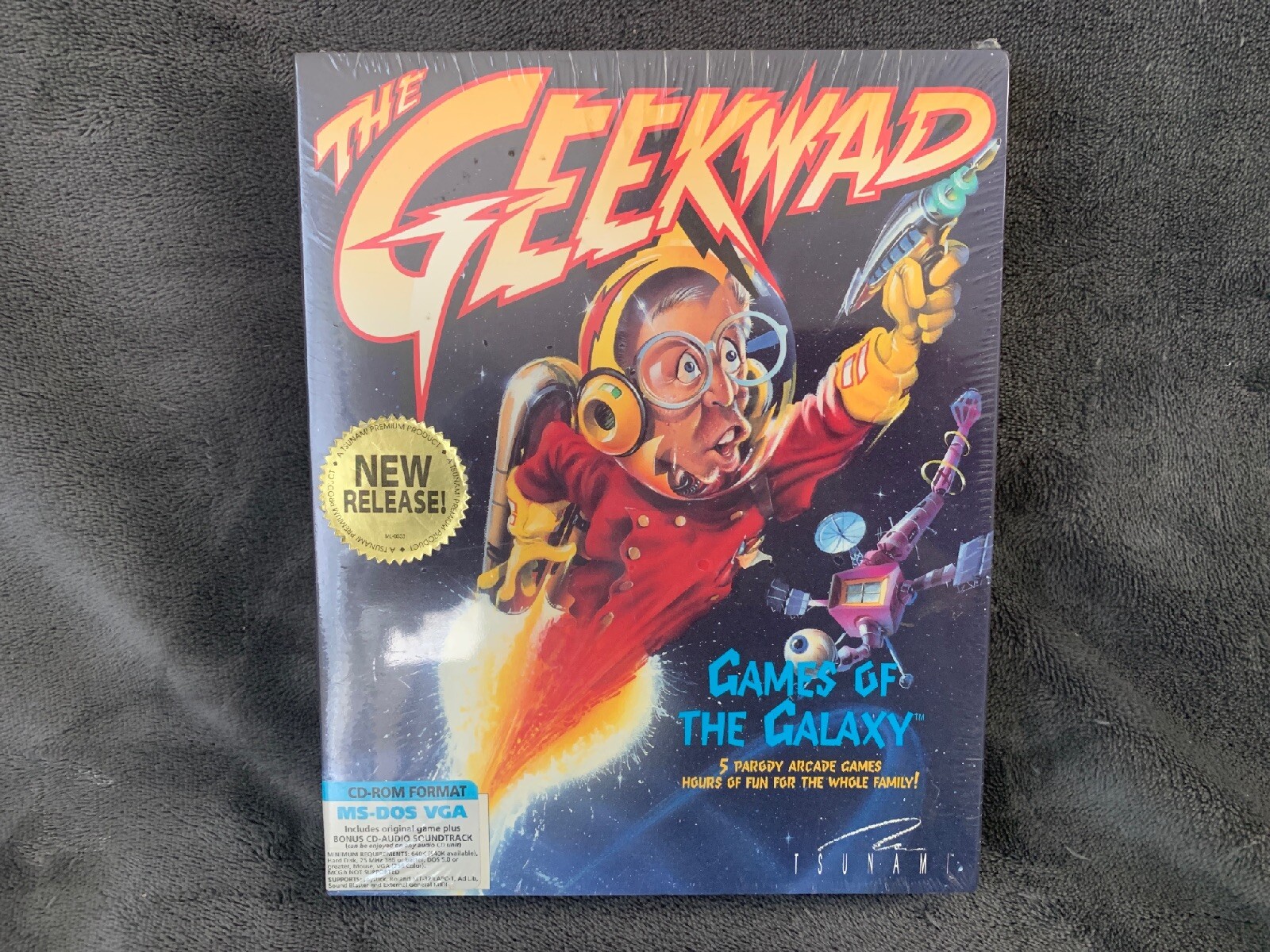 New & Sealed PC MS-DOS CD The Geekwad Games Of The Galaxy 1993 Tsunami Fast Ship