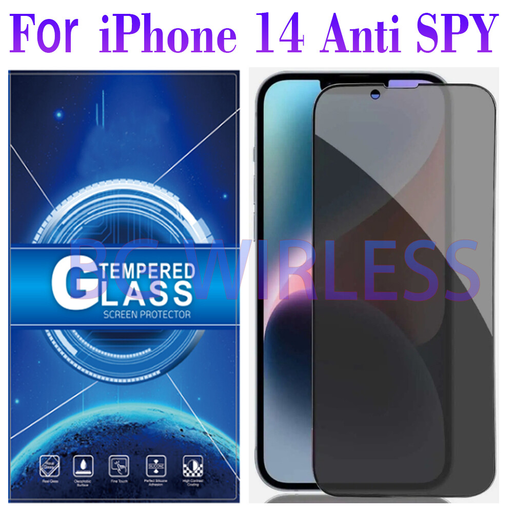 For Apple iPhone 14, Anti Spy Privacy Tempered Glass Screen Protector FILMS