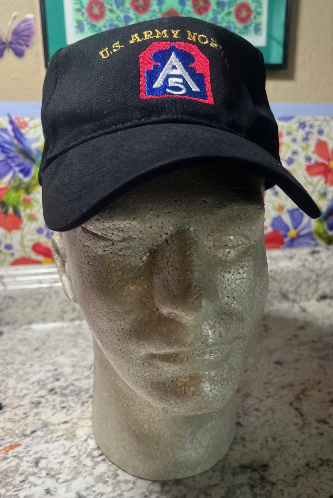 Cap, US Army North Command, (5th Army) adjustable, VG , clean. Adult fits all.