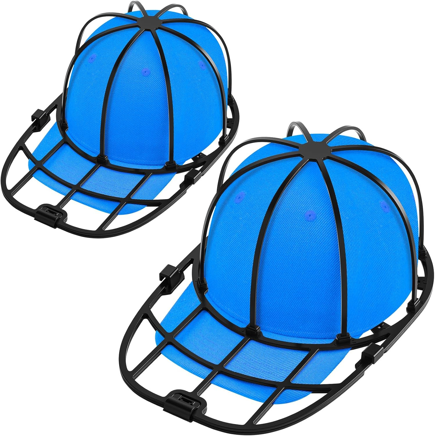Cesta Lavador De Gorras 2 Piezas Para Lavadora Lavavajillas Sombreros Negro