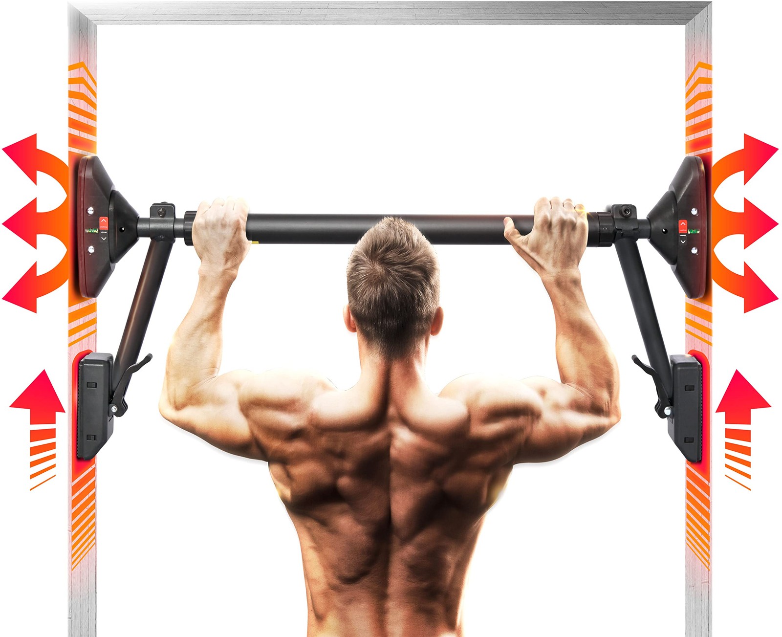 Pull Up Bar/Chin up bar Upper Body Workout Bar | Super load-bearing, Dual Sec...