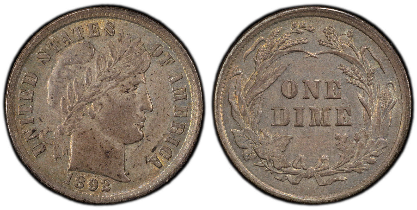 1892  BARBER DIME 10C
