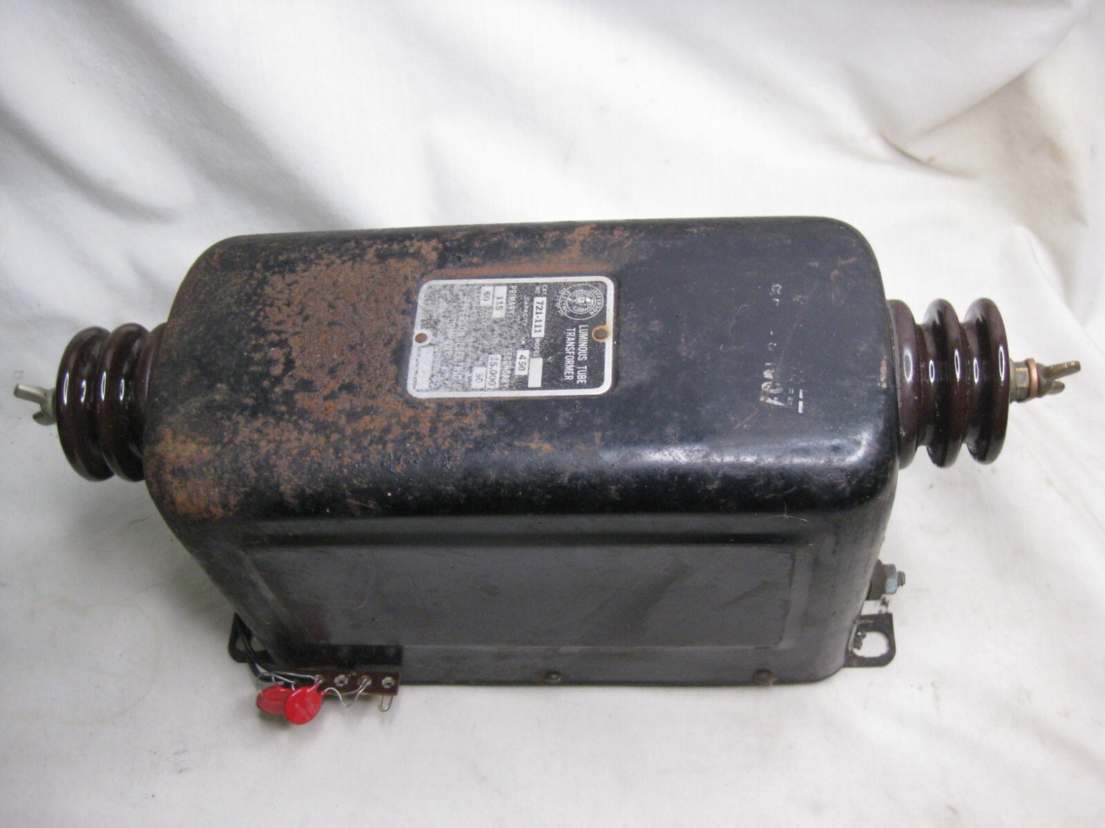 *Not tested vintage JEFFERSON ELECTRIC LUMINOUS TUBE TRANSFORMER 721-111